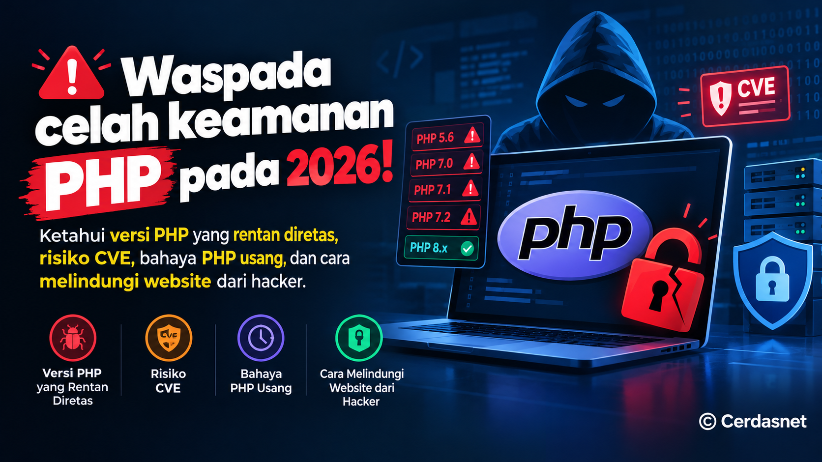 Waspada! Celah Keamanan PHP 2026: Versi PHP yang Rentan Diretas, Ancaman CVE, dan Cara Mengamankan Website