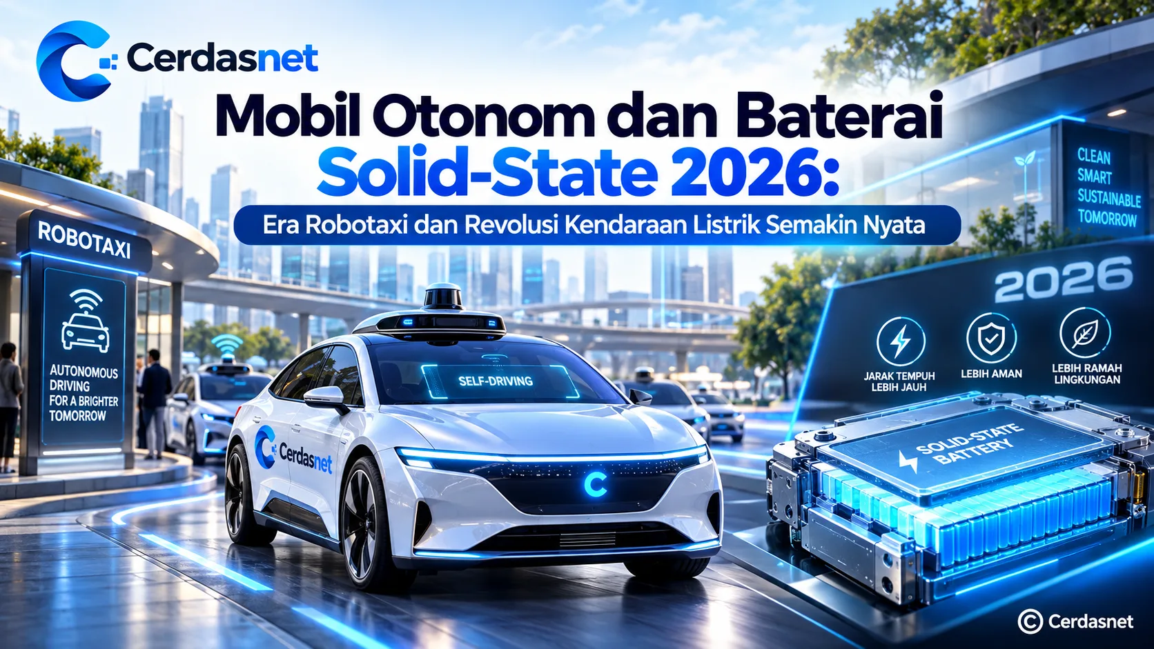 Mobil Otonom dan Baterai Solid-State 2026: Era Robotaxi dan Revolusi Kendaraan Listrik Semakin Nyata